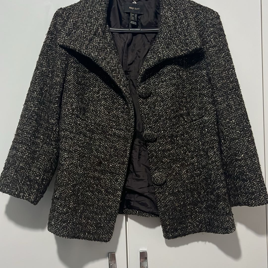 VİNTAGE MANGO TEMİZ SUİT CEKET BLAZER — görsel 5/6