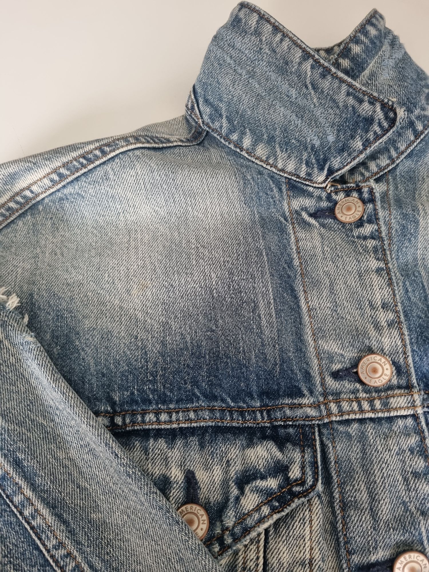 Retro American EAGLE Kot Çeket — görsel 6/8
