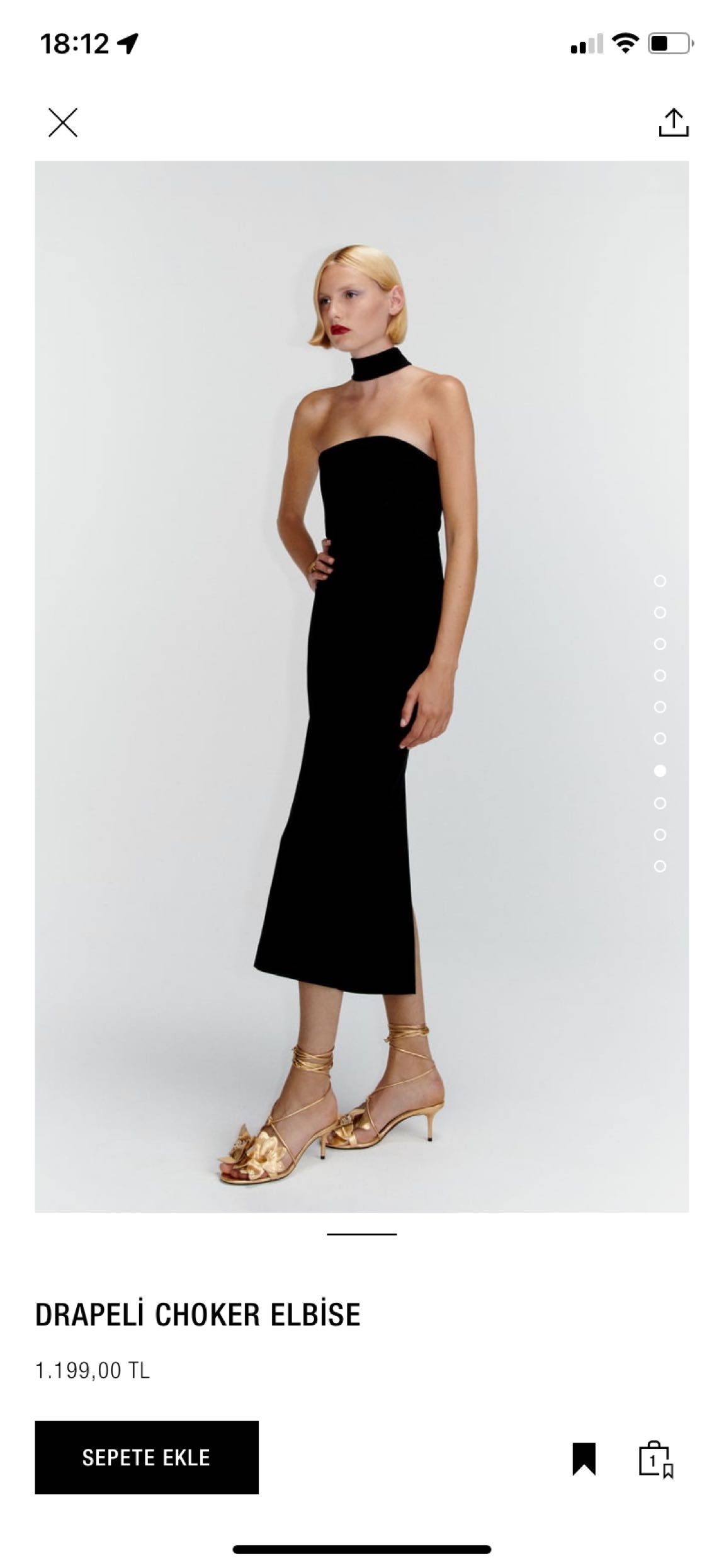 ZARA CHOKER KALEM ELBİSE — görsel 4/7