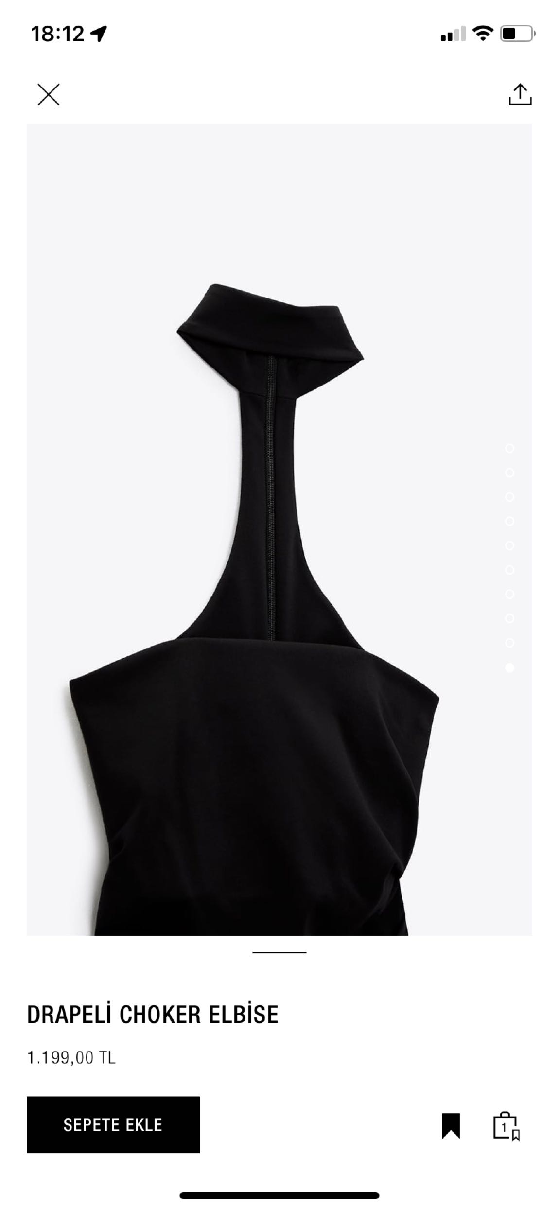 ZARA CHOKER KALEM ELBİSE — görsel 5/7