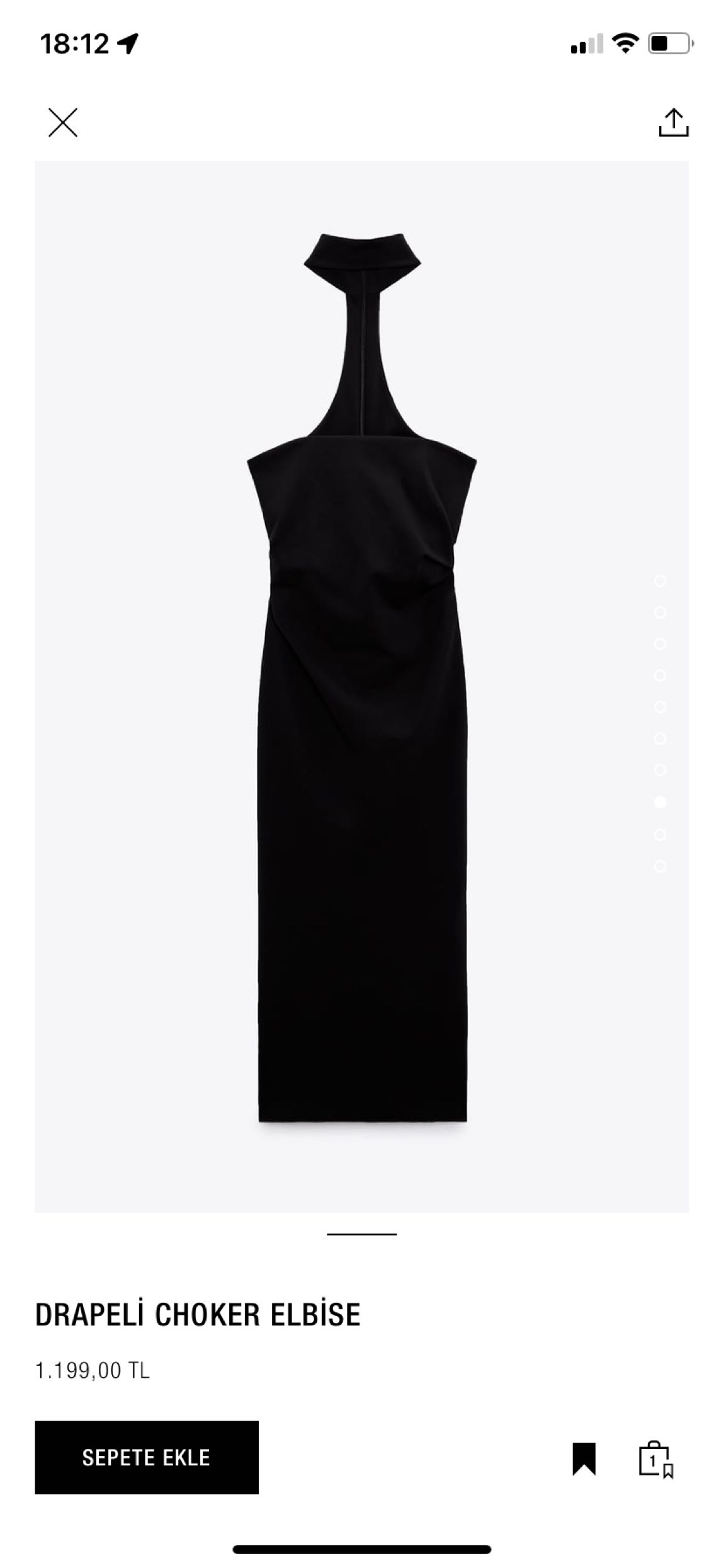 ZARA CHOKER KALEM ELBİSE — görsel 6/7
