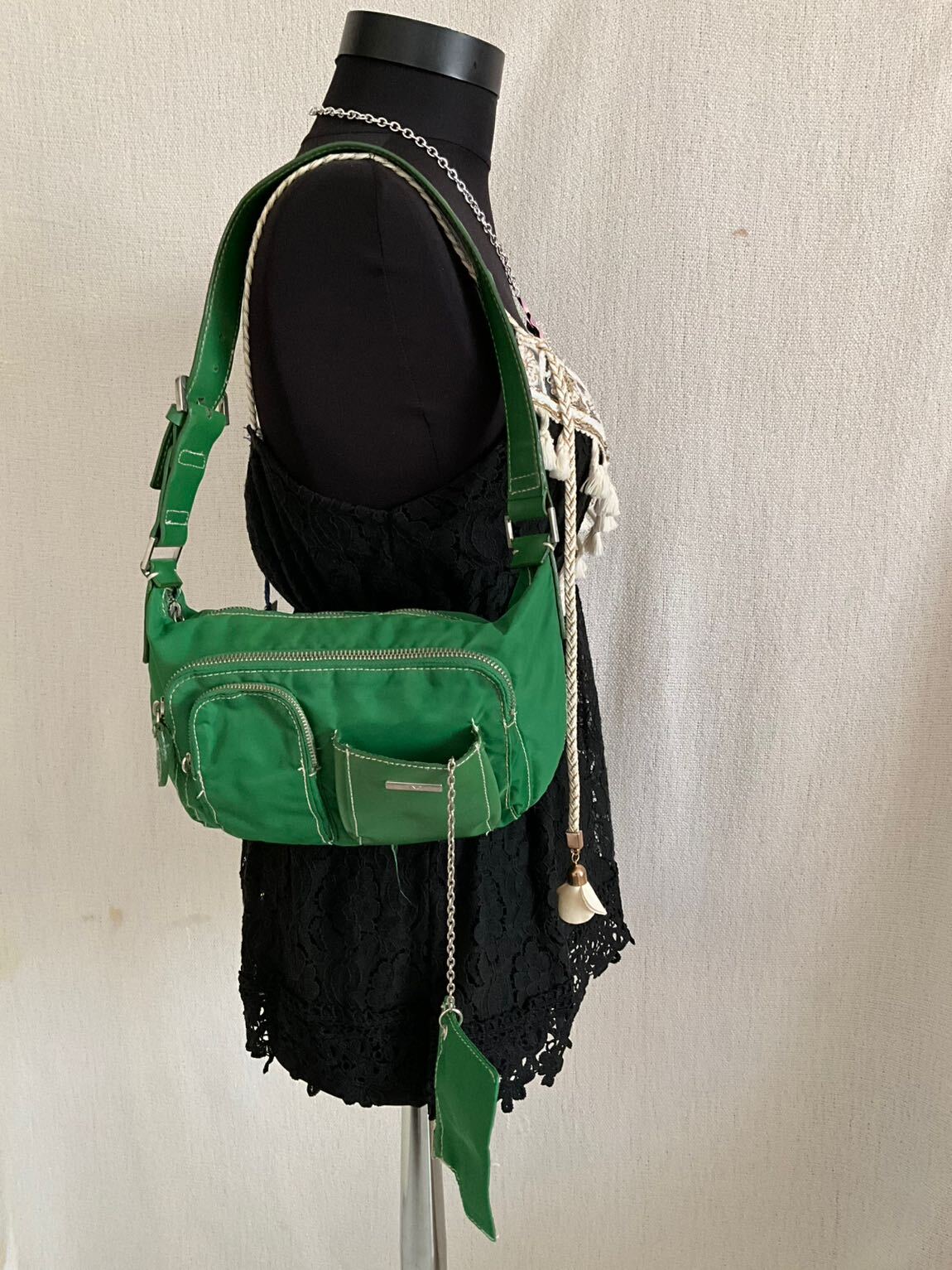 mango vintage y2k çanta💚 — görsel 2/7