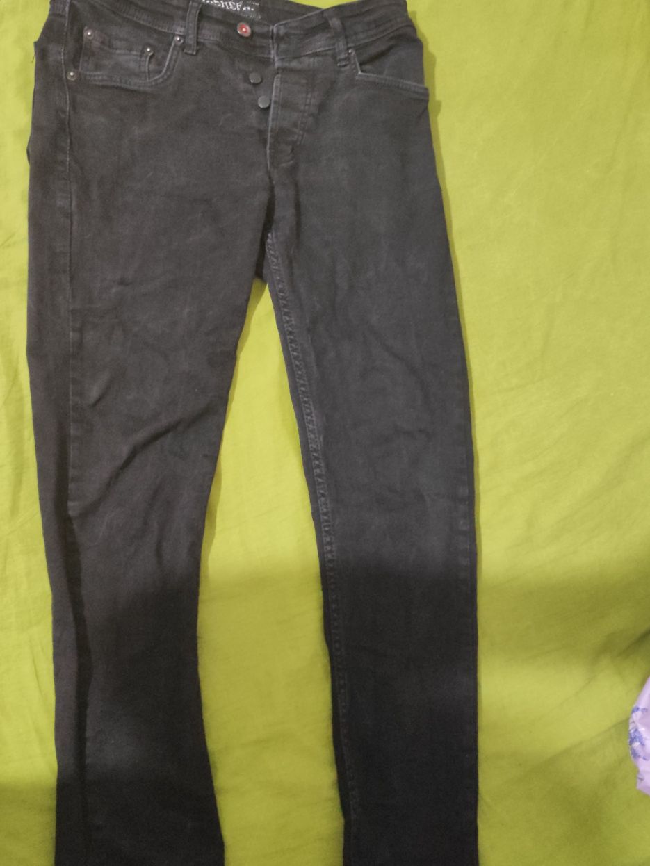 Erkek Siyah Kot Pantolon — görsel 5/6