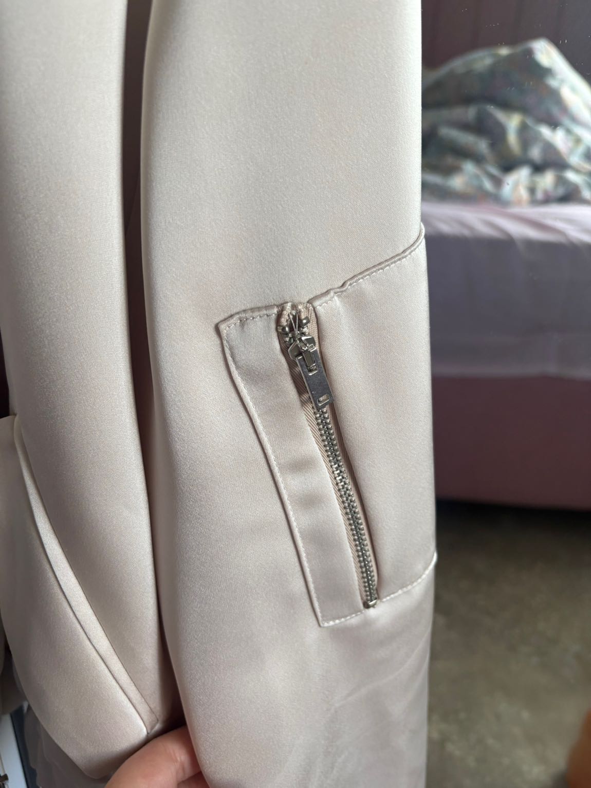 Zara Bomber Ceket Bej — görsel 3/5