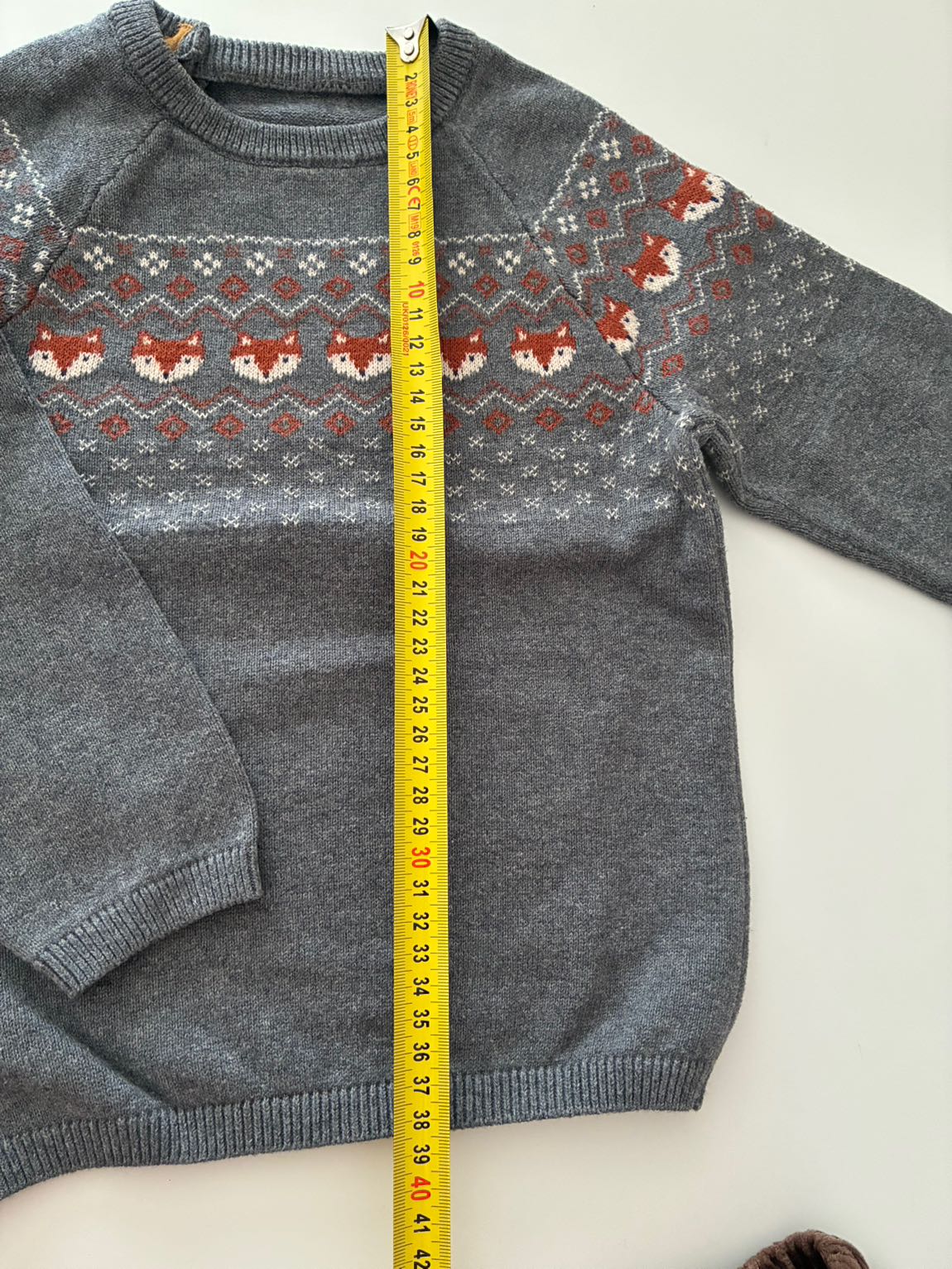 H&M Tilki Kazak Pantolon Bebek Takımı — görsel 4/7