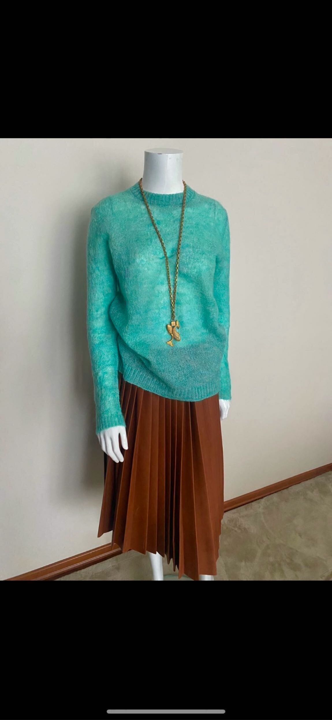 Prada, turkuvaz moher kazak — görsel 3/8