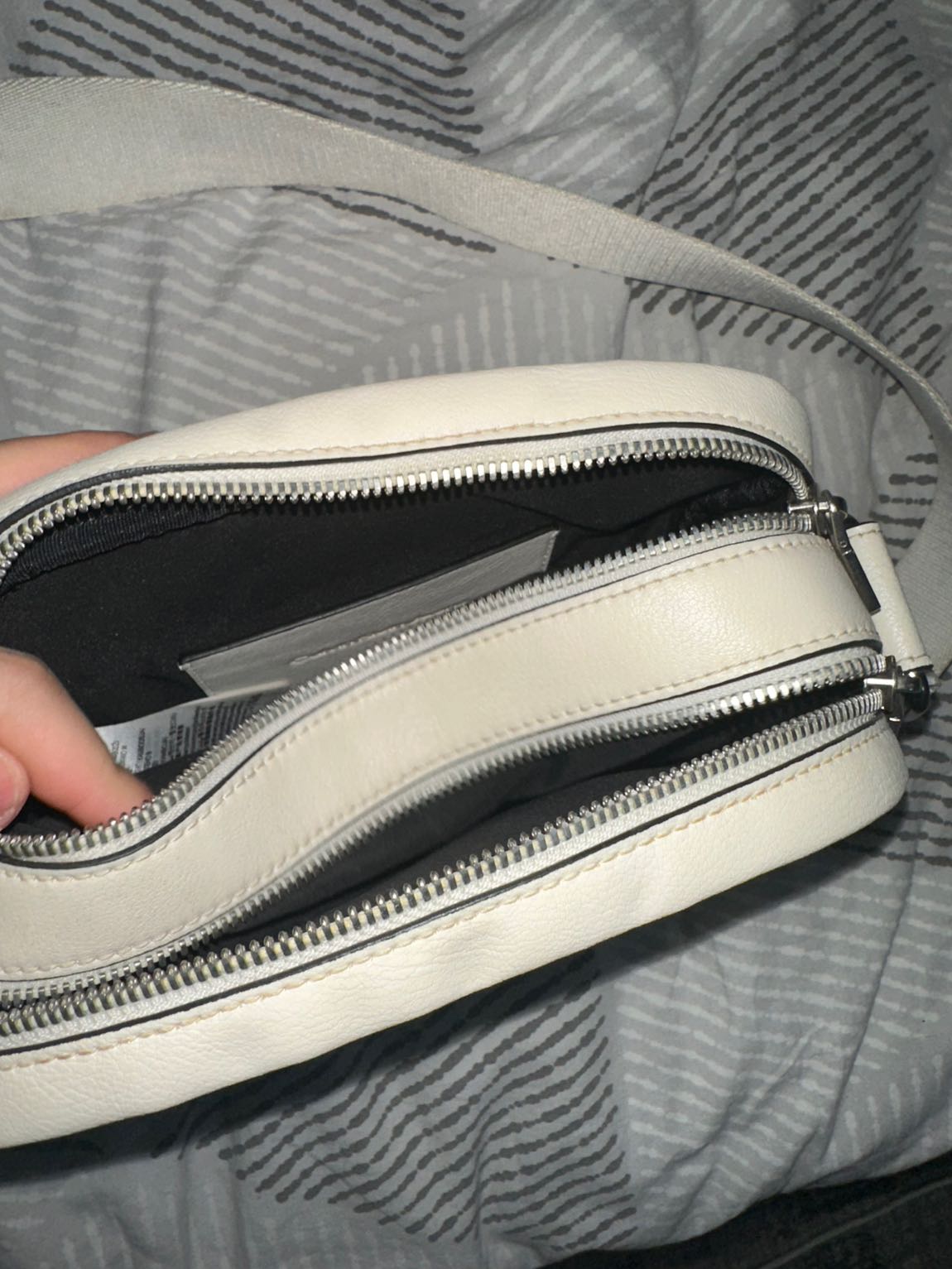 Calvin klein krem rengi orijinal çanta — görsel 4/6