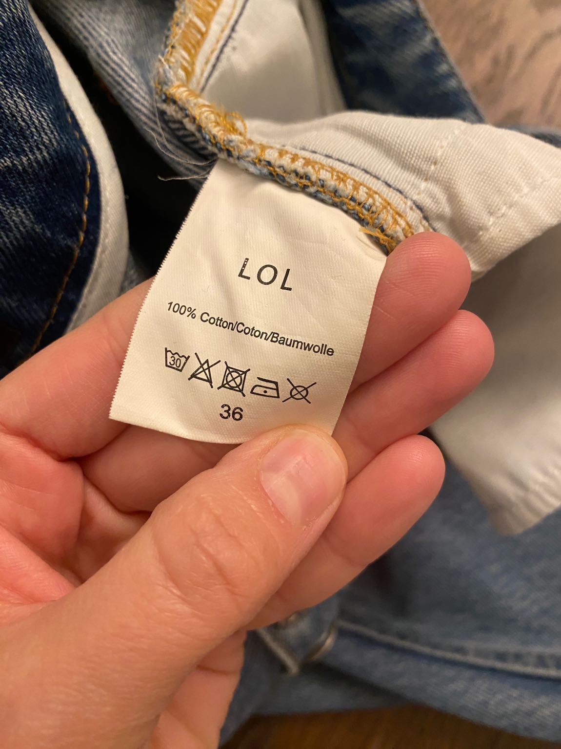 LOL Jean Pantolon Mavi Fermuar Detaylı — görsel 3/3