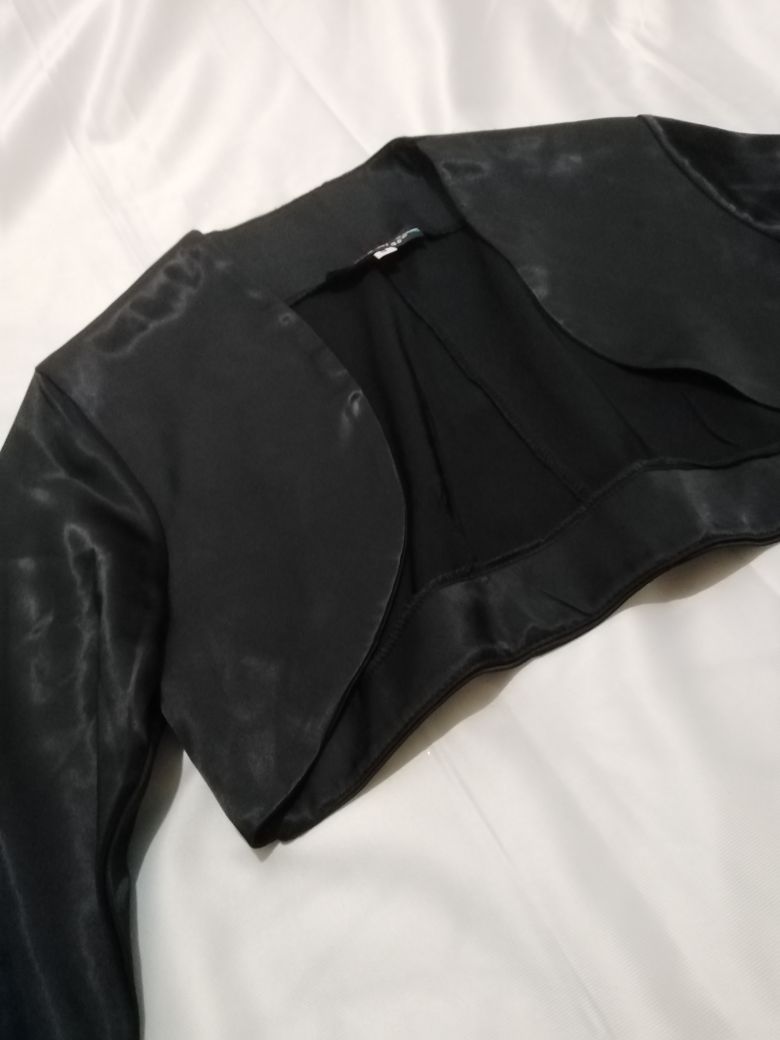 Mini üst saten bolero — görsel 3/8