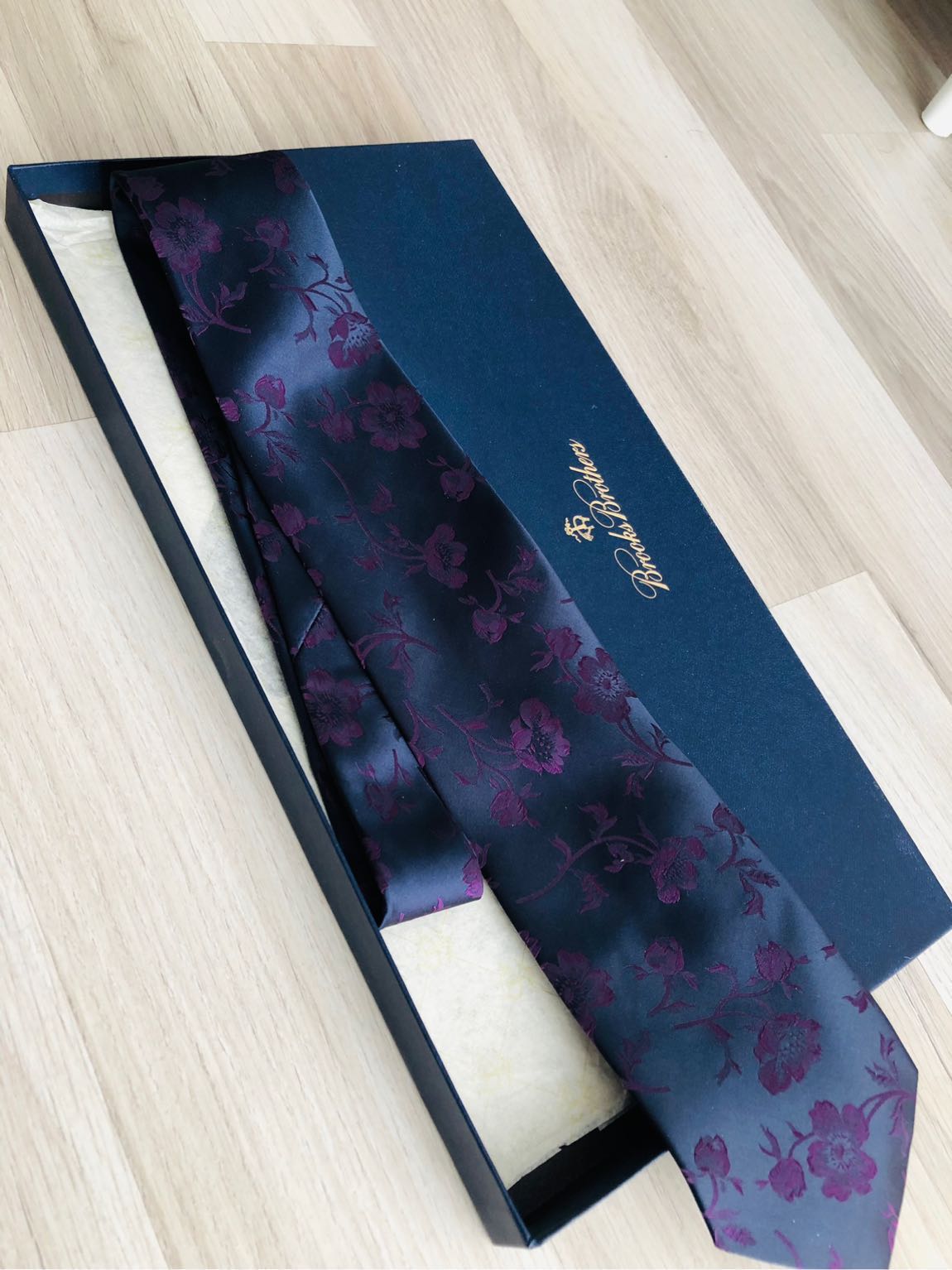 Brooks Brothers Saf İpek Kravat Sıfır — görsel 3/7