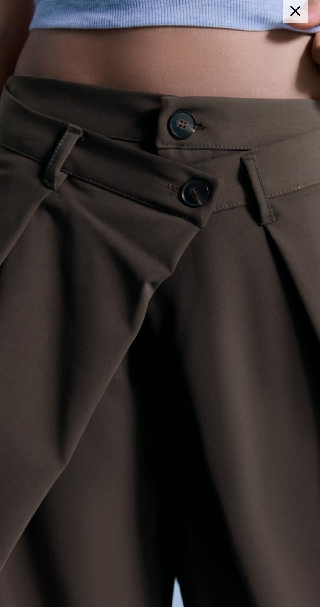 Bershka Çift Düğmeli Pantolon — görsel 4/6