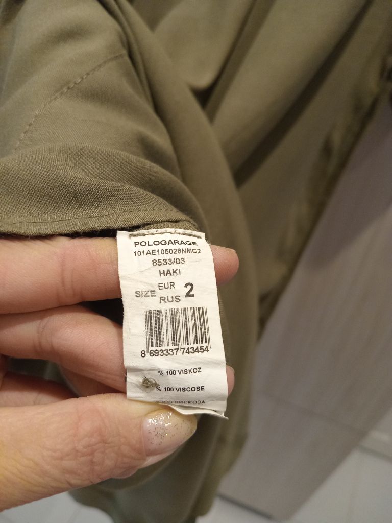 Pologarage 100% viskon gömlek elbise M — görsel 7/7