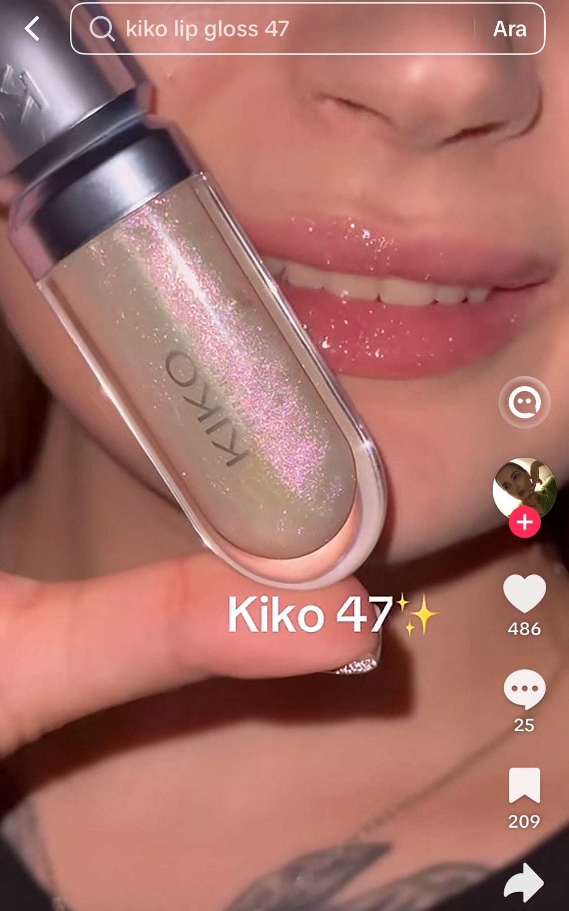 KIKO 47 3D Hydra Lipgloss Orijinal 0 — görsel 3/4