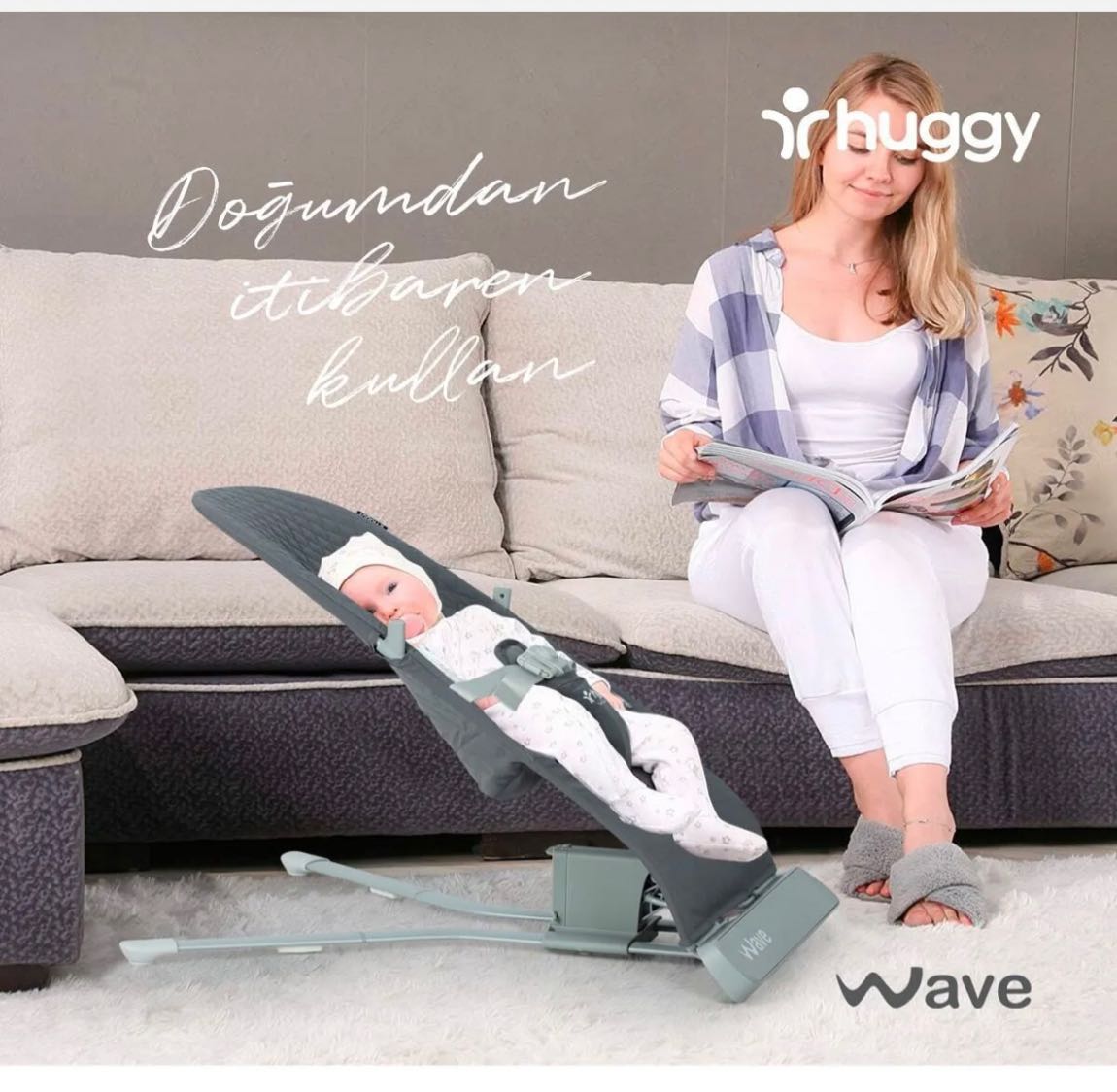 Huggy Wave Bebek Sallanabilen Ana Kucağı — görsel 3/12
