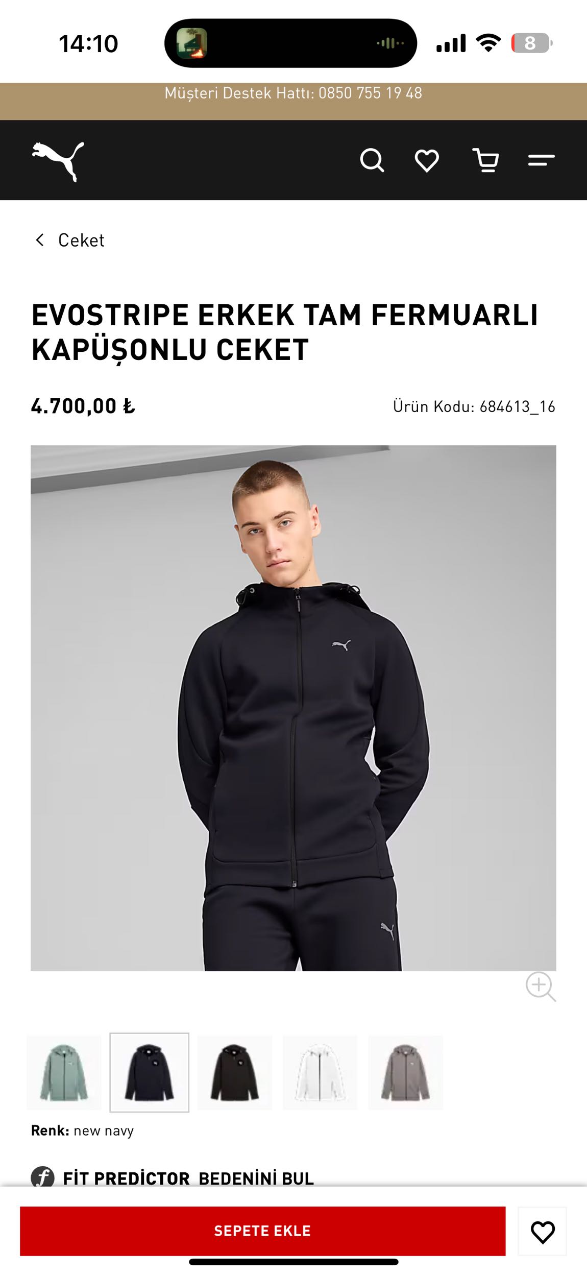 PUMA ORJİNAL CEKET — görsel 4/4