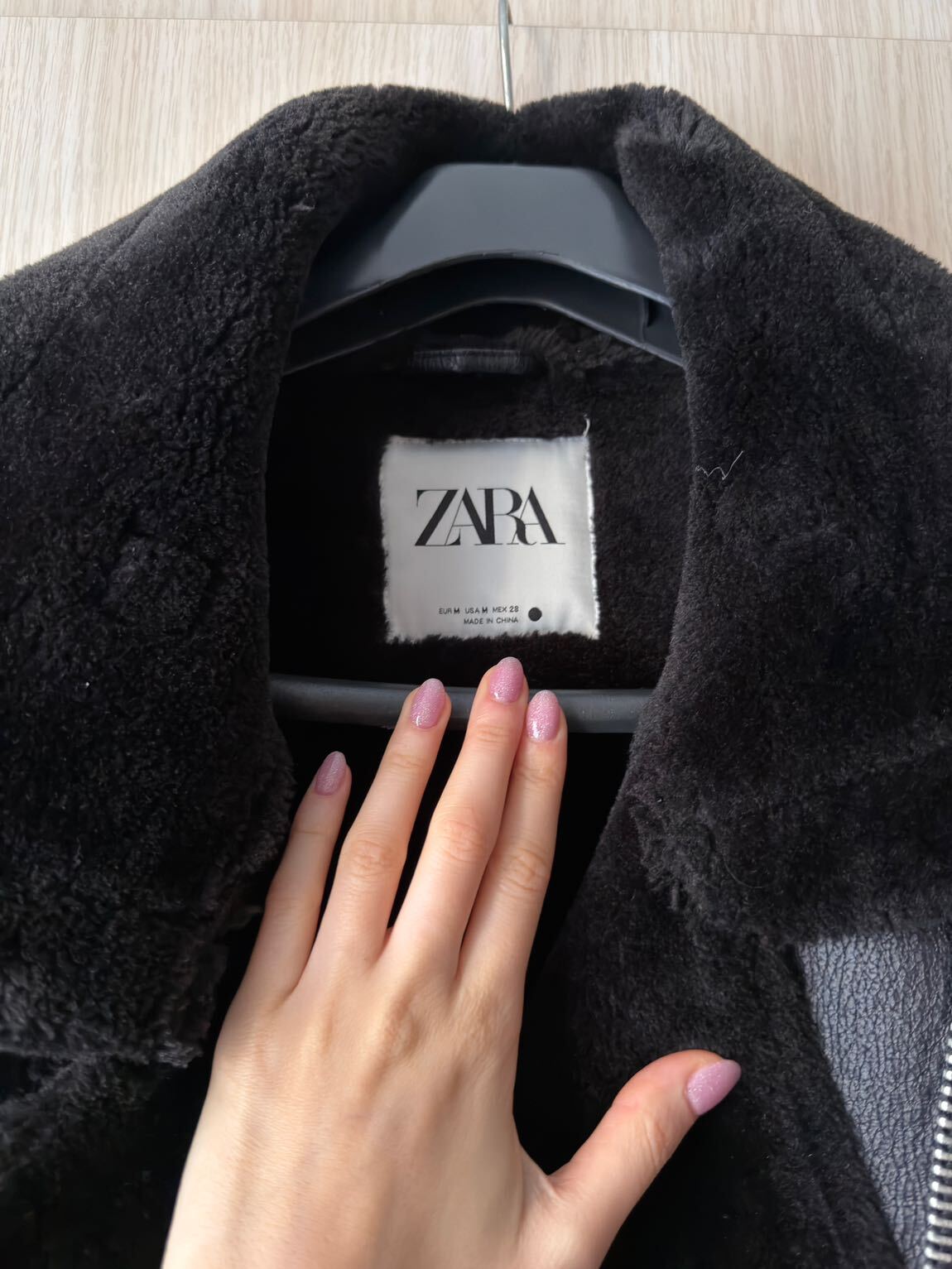 Zara biker ceket — görsel 7/8