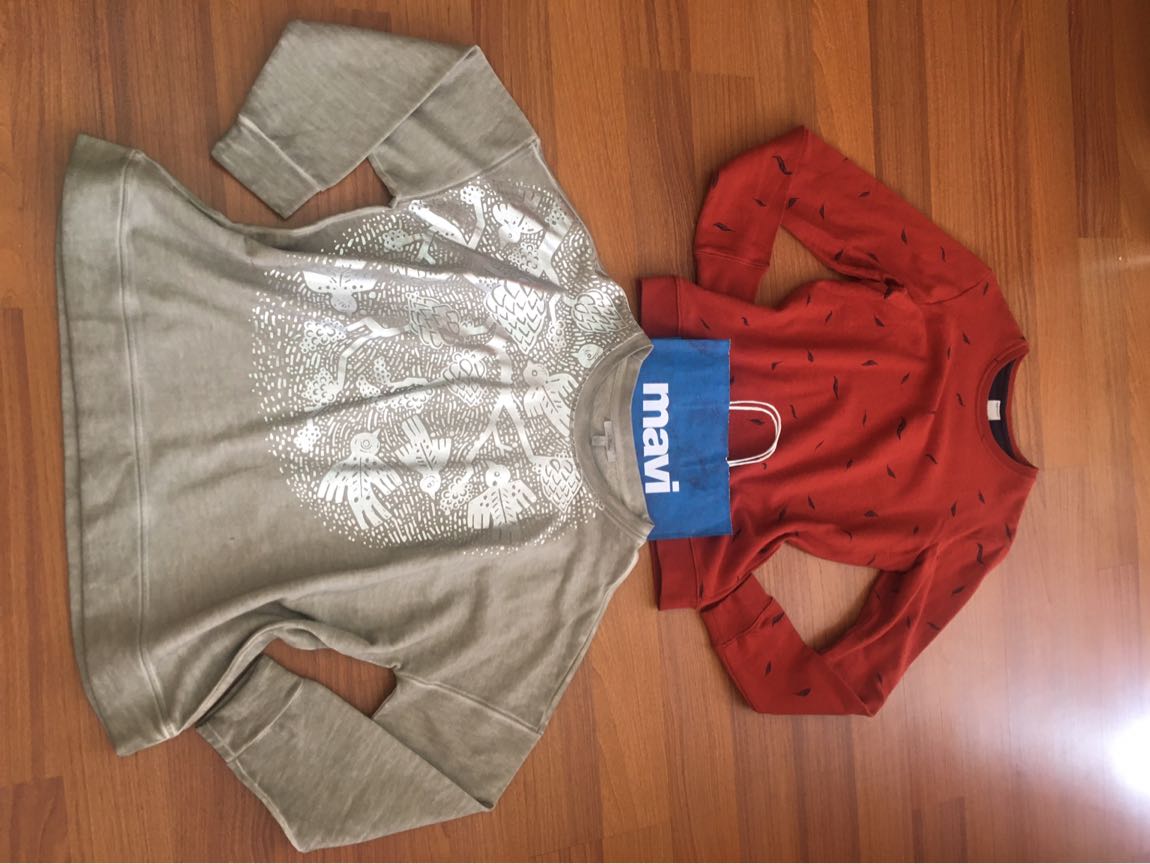 MAVİ JEANS SIFIR ETİKETLİ BEJ SWEATSHİRT — görsel 8/8