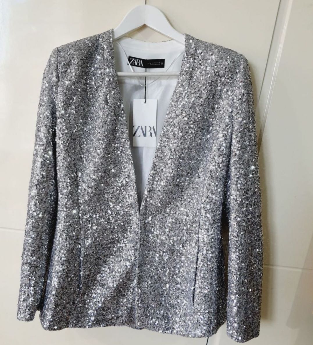 Zara payetli blazer — görsel 8/8