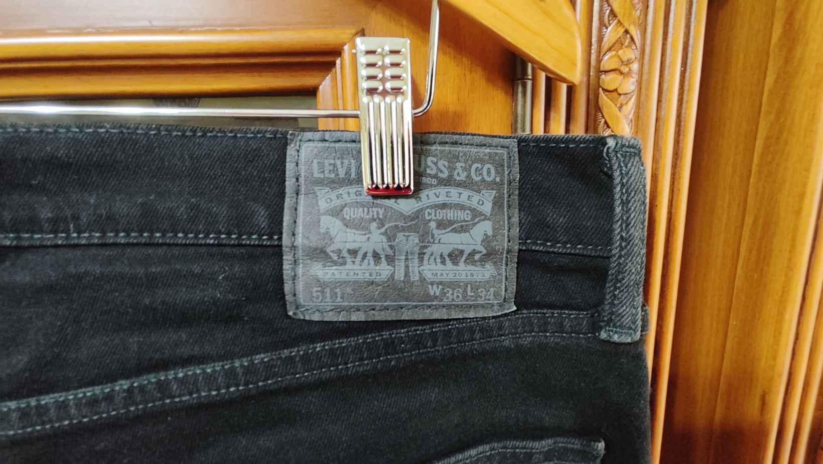 Levi's Strauss Likralı Siyah KotPantolon — görsel 3/6