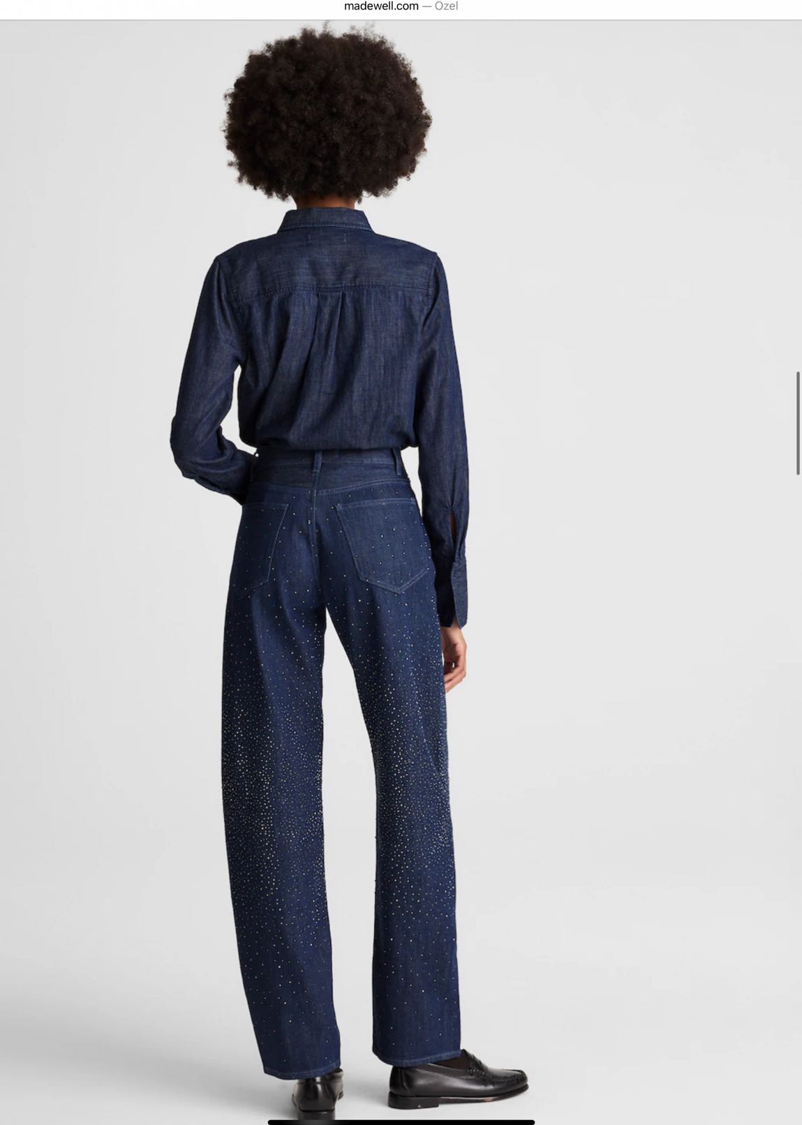 Madewell Taşlı Barrel Jean Pantolon — görsel 4/8