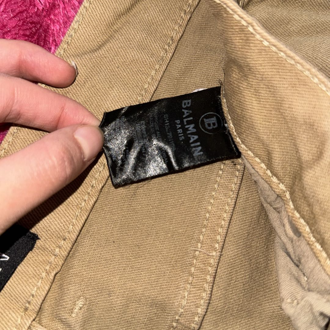 Erkek Kot Pantolon Bej Fermuar Detaylı — görsel 5/8