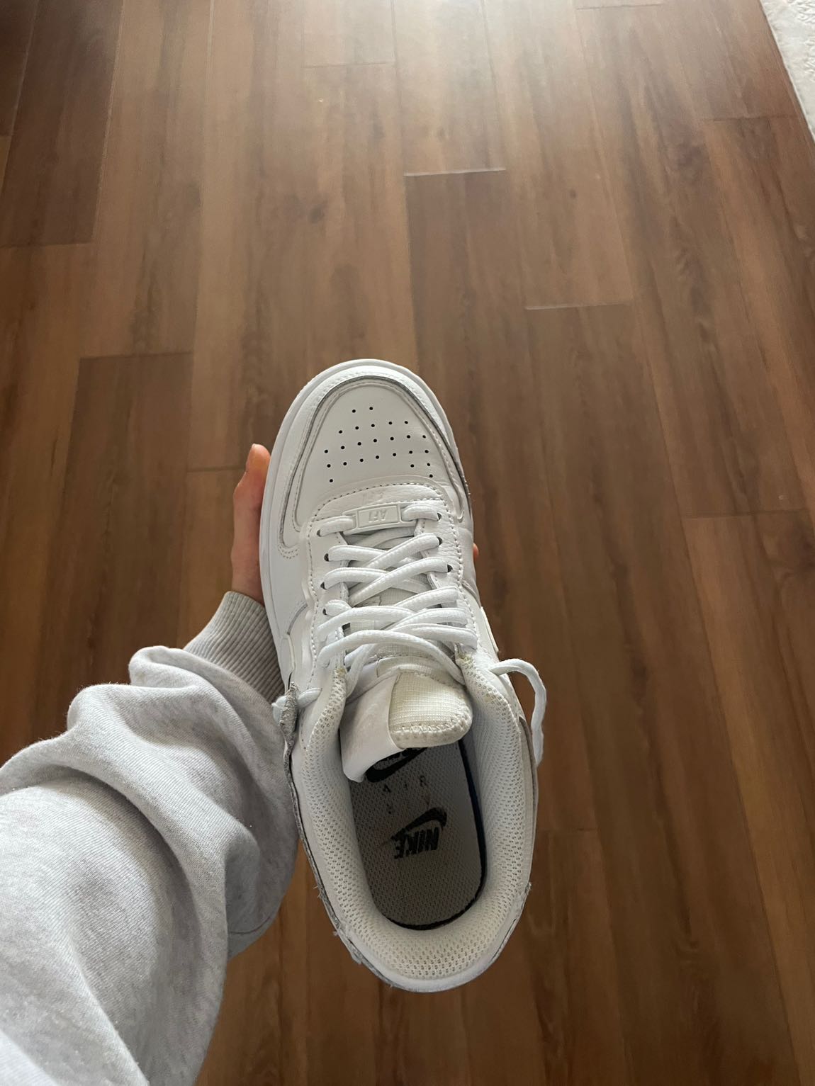 Beyaz Nike Air Force 1 Shadow Sneaker — görsel 3/6
