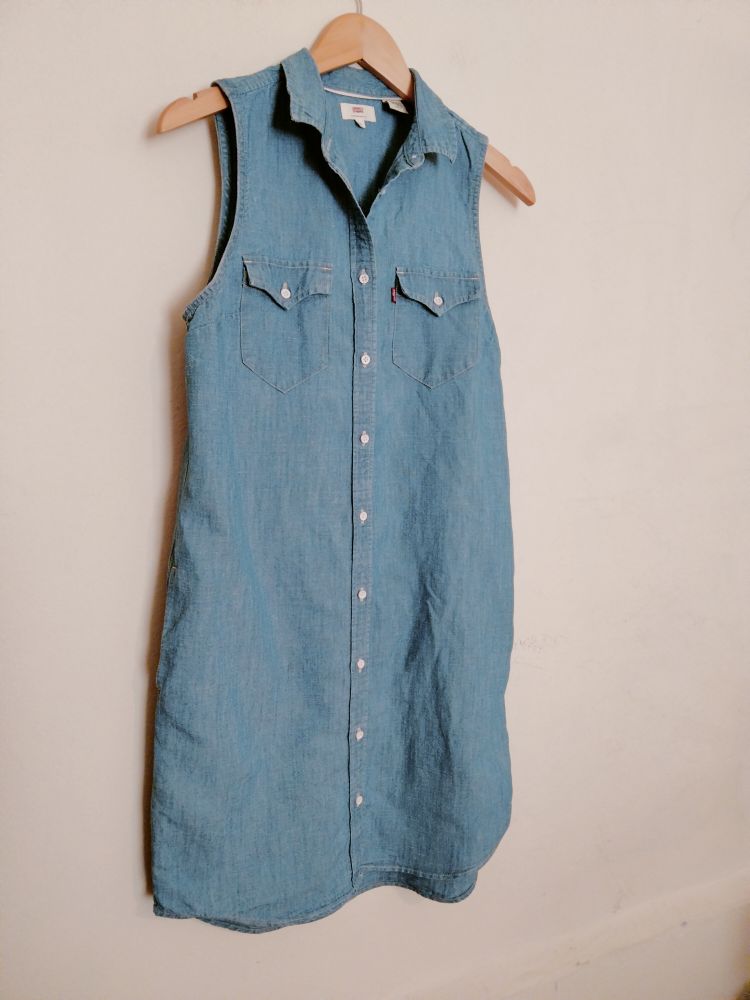 Levi's Mavi Kot Elbise — görsel 2/8