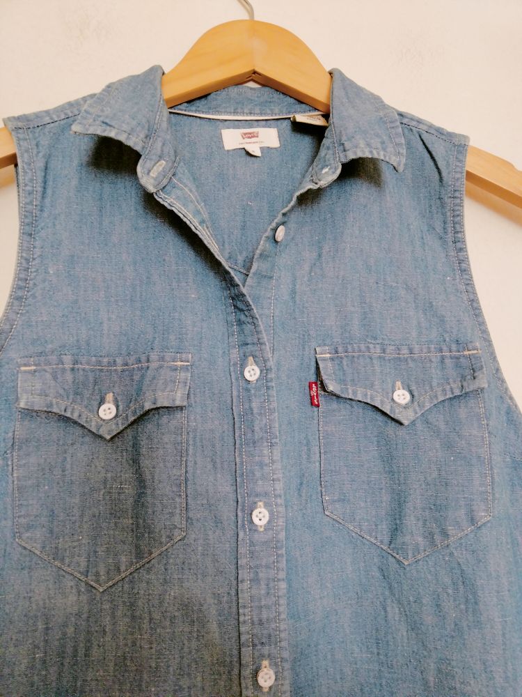 Levi's Mavi Kot Elbise — görsel 3/8