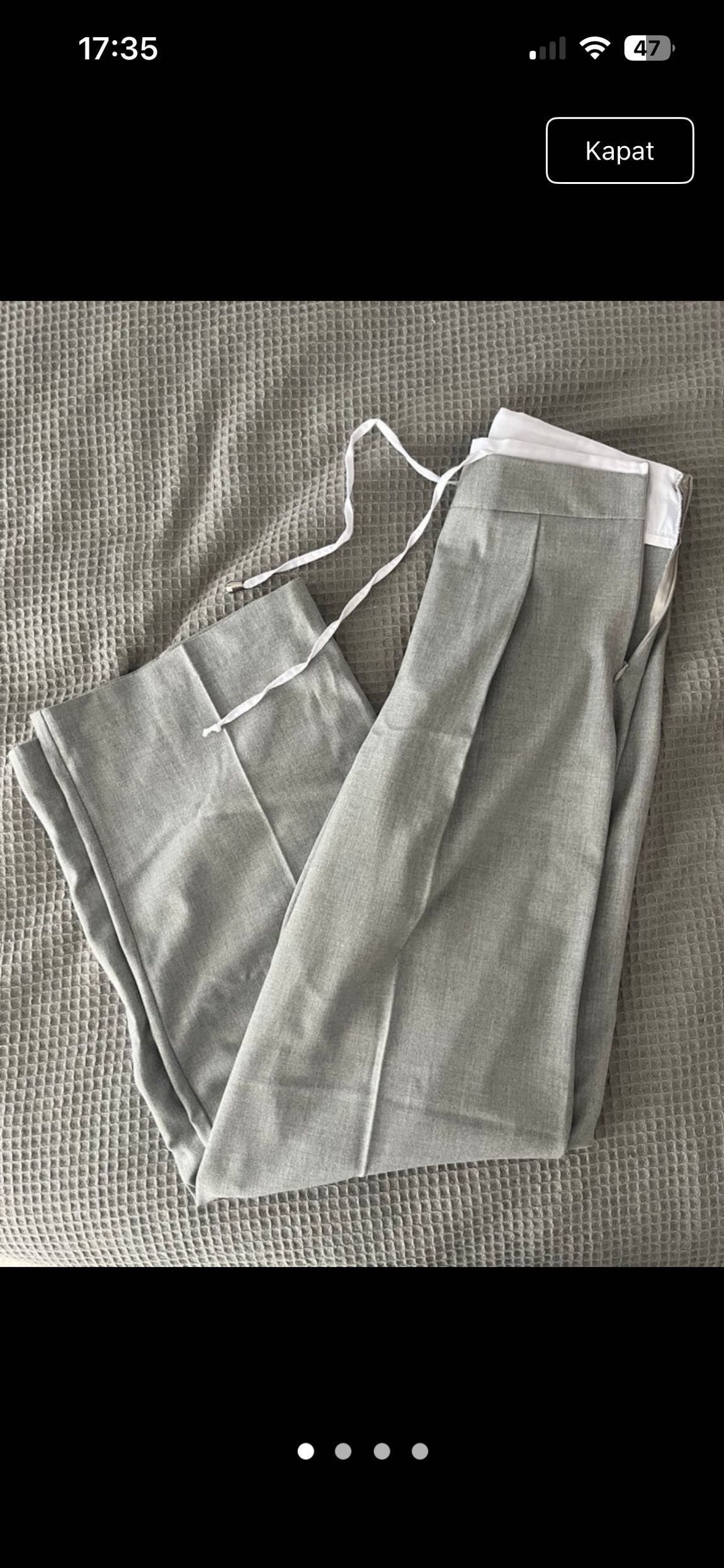 Gri kumaş Pantolon — görsel 5/7