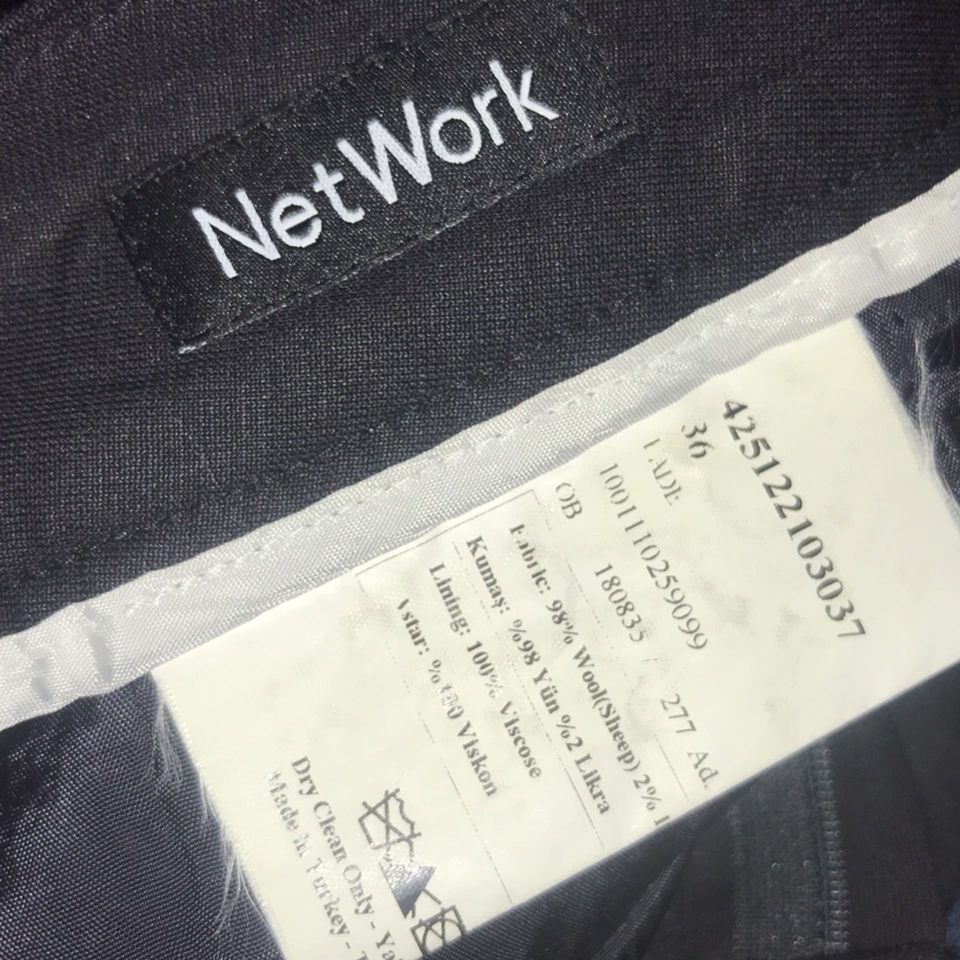 Network yünlü kumaş pant — görsel 5/5