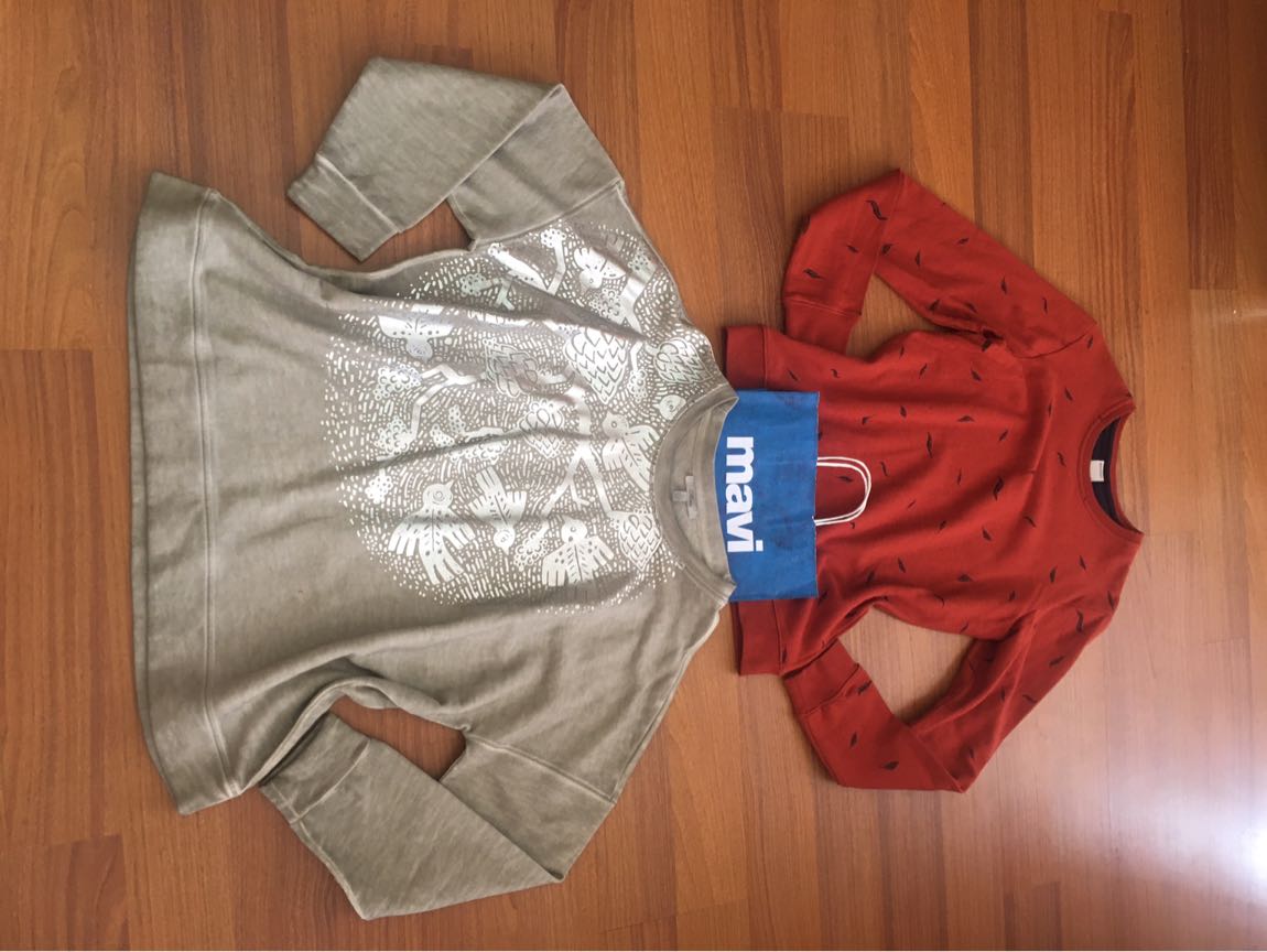 MAVİ JEANS SIFIR ETİKETLİ BEJ SWEATSHİRT — görsel 7/8