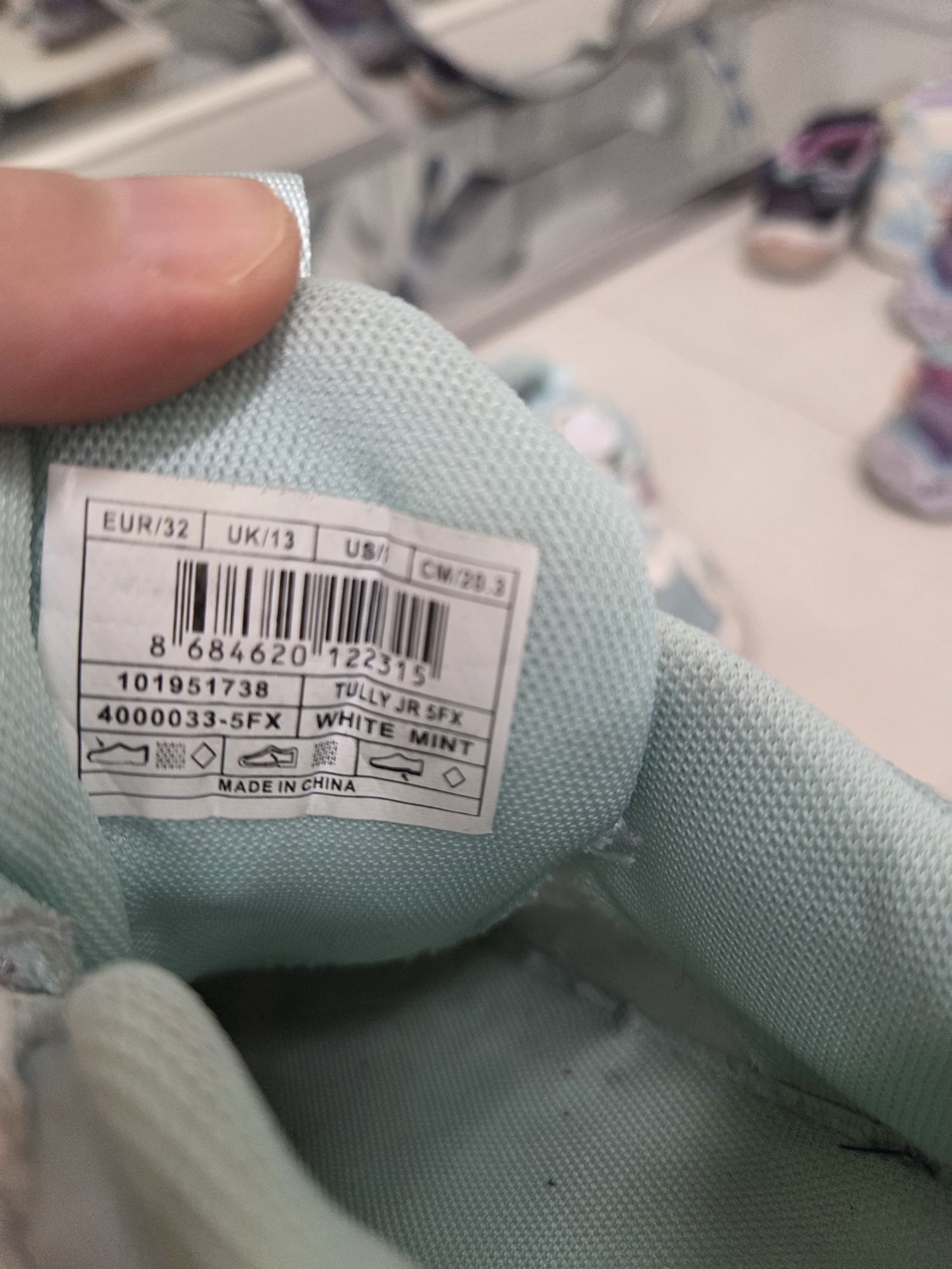 Unisex Spor Ayakkabı Beyaz Mavi — görsel 5/6