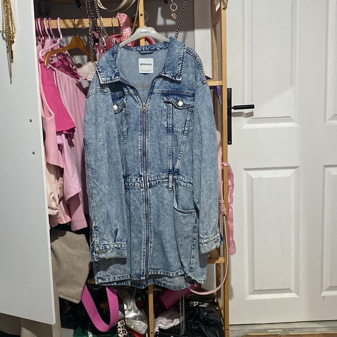 BERSHKA ELBİSE DENIM JEANS — görsel 3/8