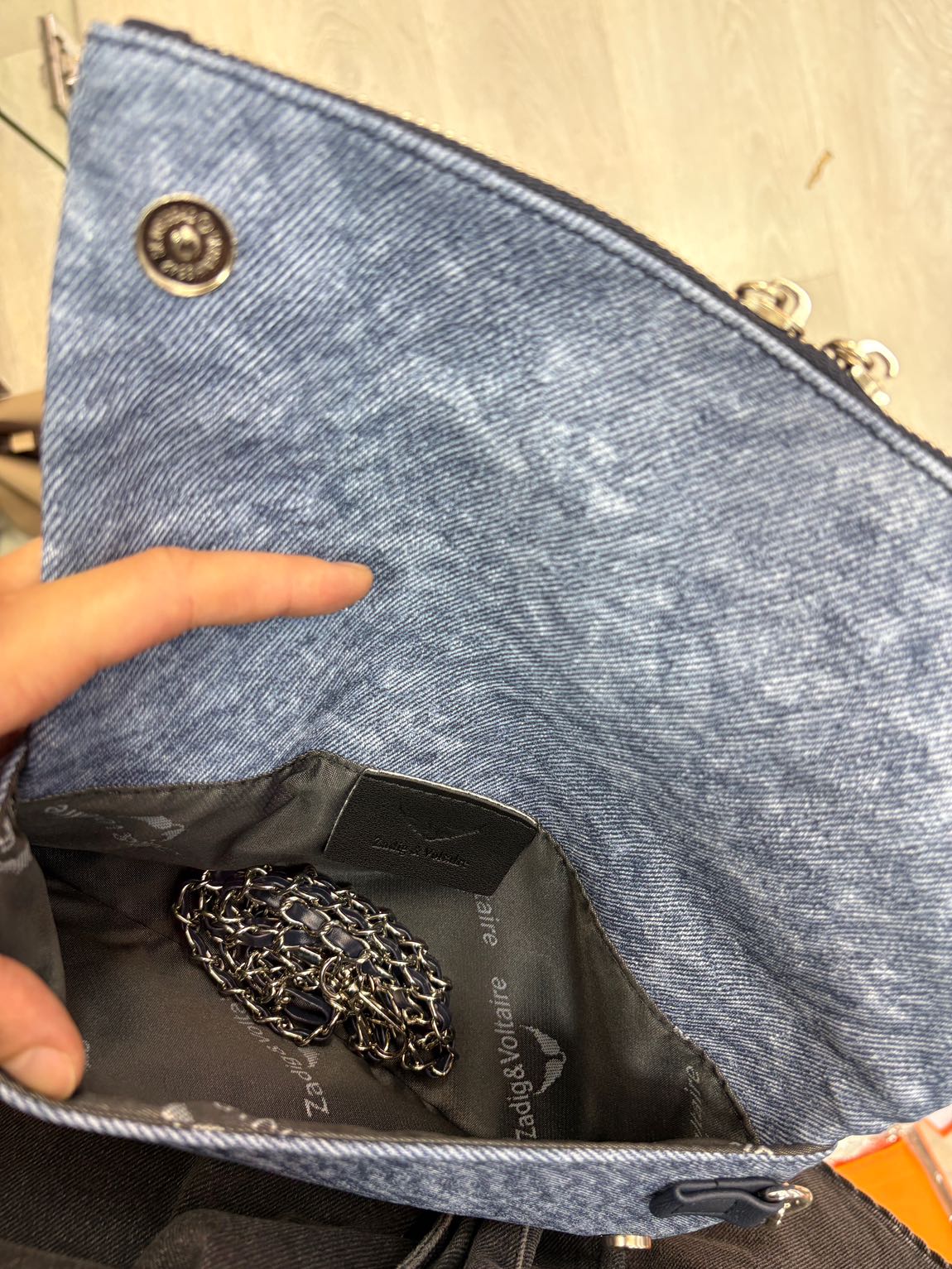 Kot Clutch Askılı Çanta — görsel 5/5