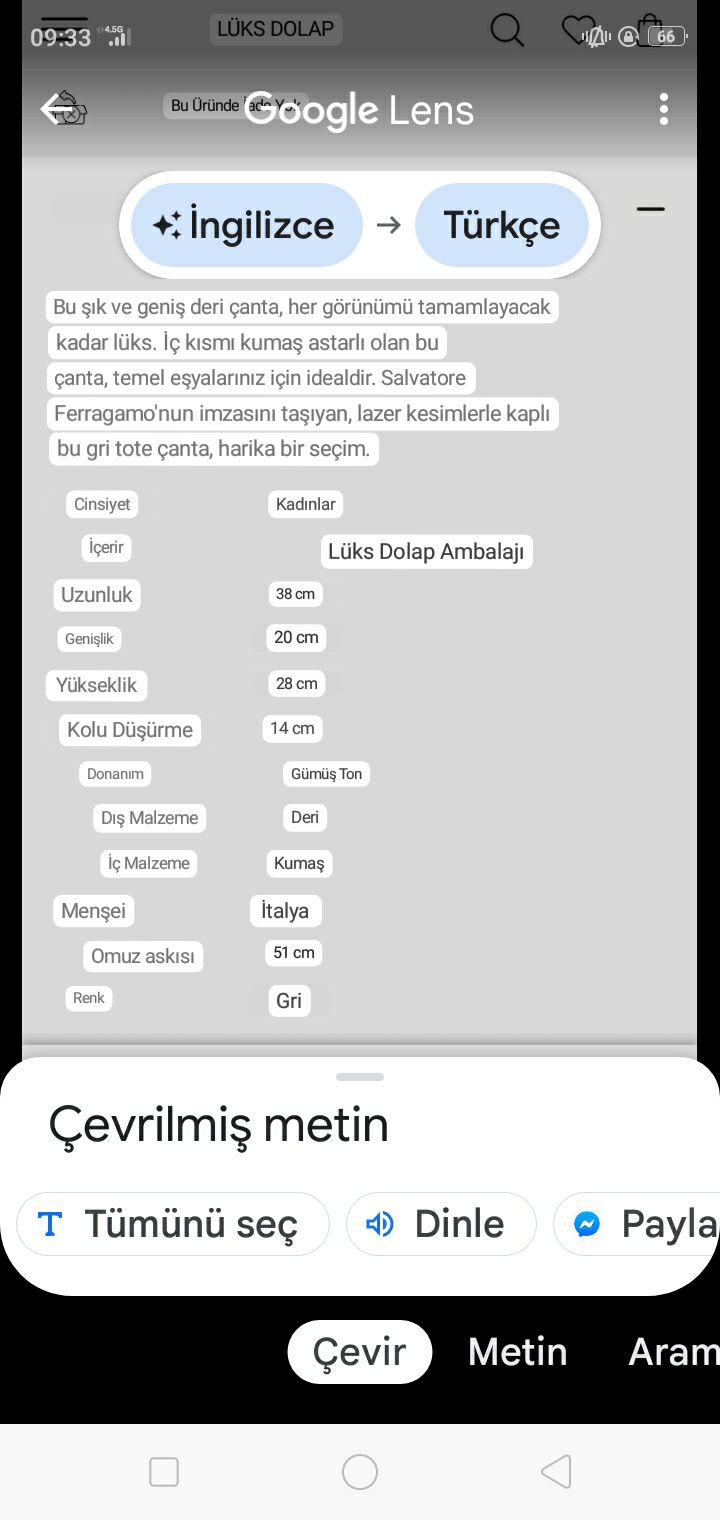 Salvatore Ferragamo Gri Deri Çanta — görsel 6/8
