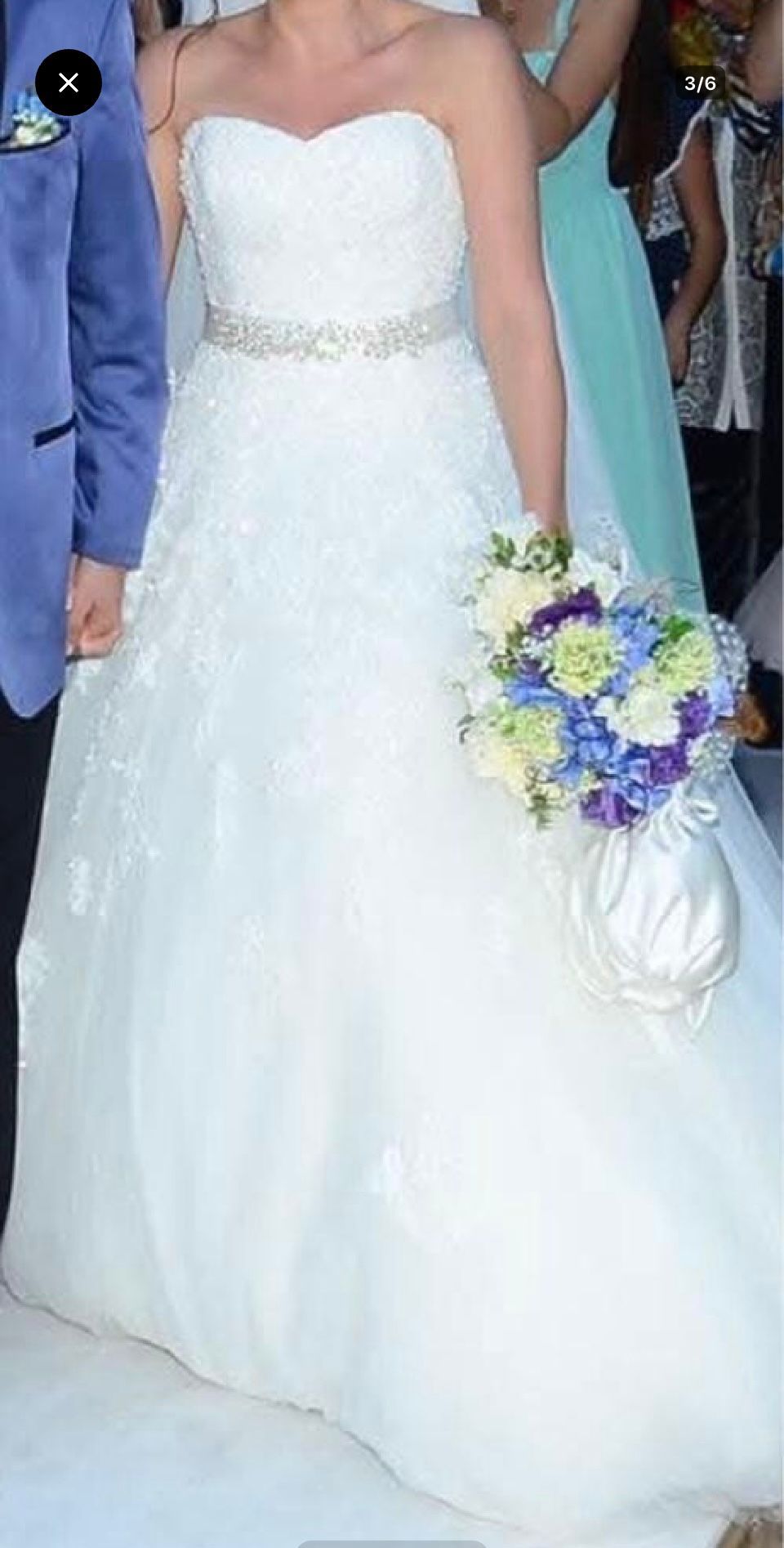 Pronovias Straplez Gelinlik — görsel 5/6
