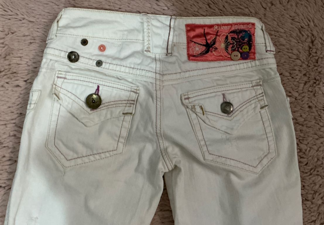 River Island Beyaz bootcut Jean — görsel 5/8