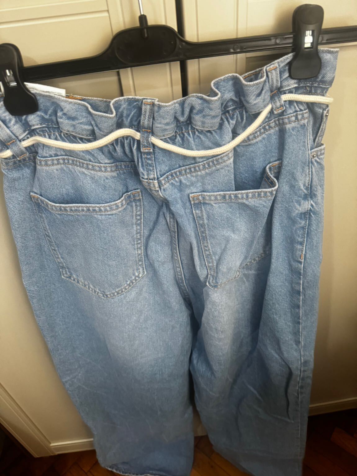Bershka sifir beli büzgülü jeans — görsel 8/8