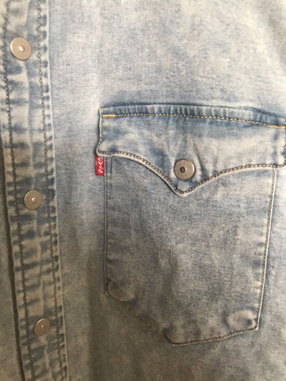 Levis erkek kot gömlek M — görsel 4/6