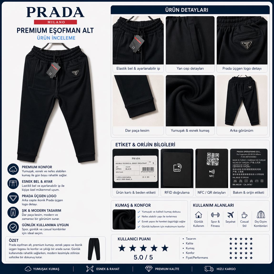 PRADA Eşofman altı — görsel 4/8