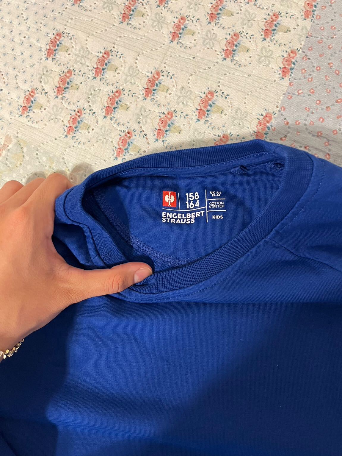 %100 Pamuklu Mavi Sweatshirt — görsel 2/2