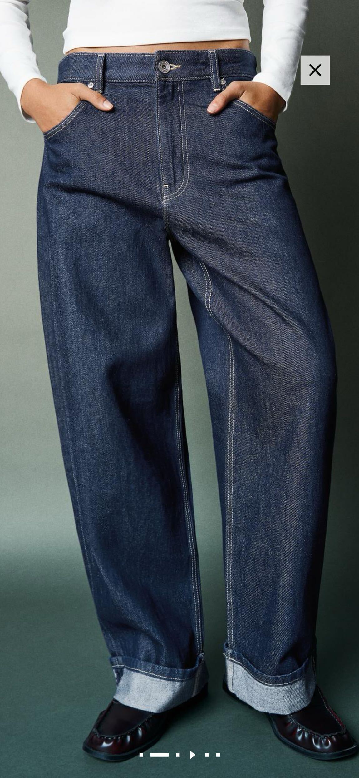 KOYU MAVİ BERSHKA JEAN — görsel 2/5