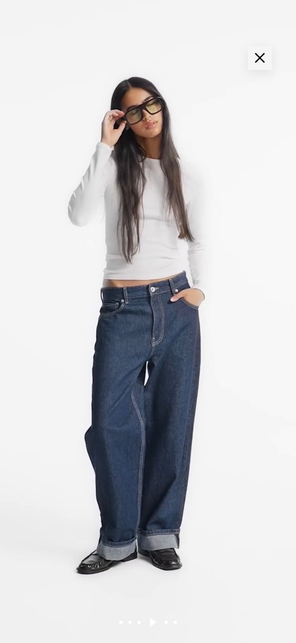 KOYU MAVİ BERSHKA JEAN — görsel 4/5