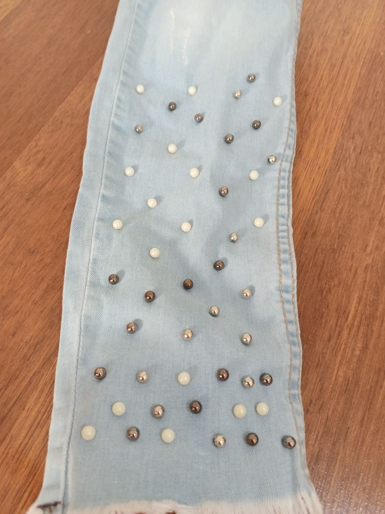 Mavi Taşlı Kot Pantolon — görsel 7/11