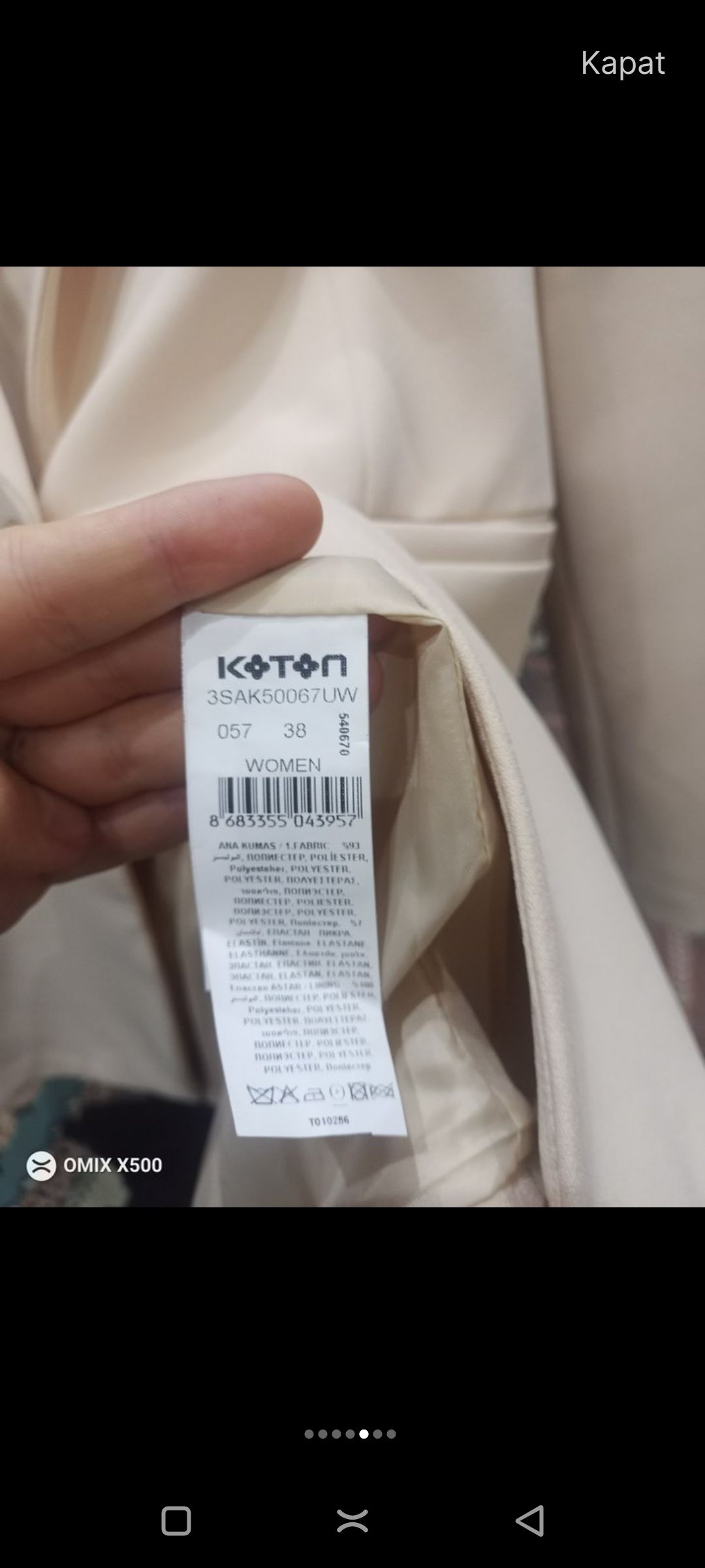 kadın blazer ceket koton — görsel 5/6