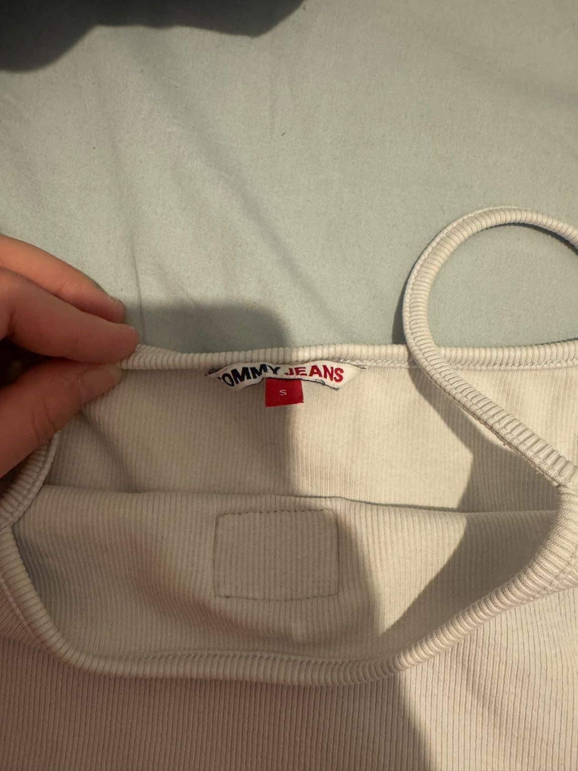 Tommy Jeans açık mavi atlet — görsel 2/2