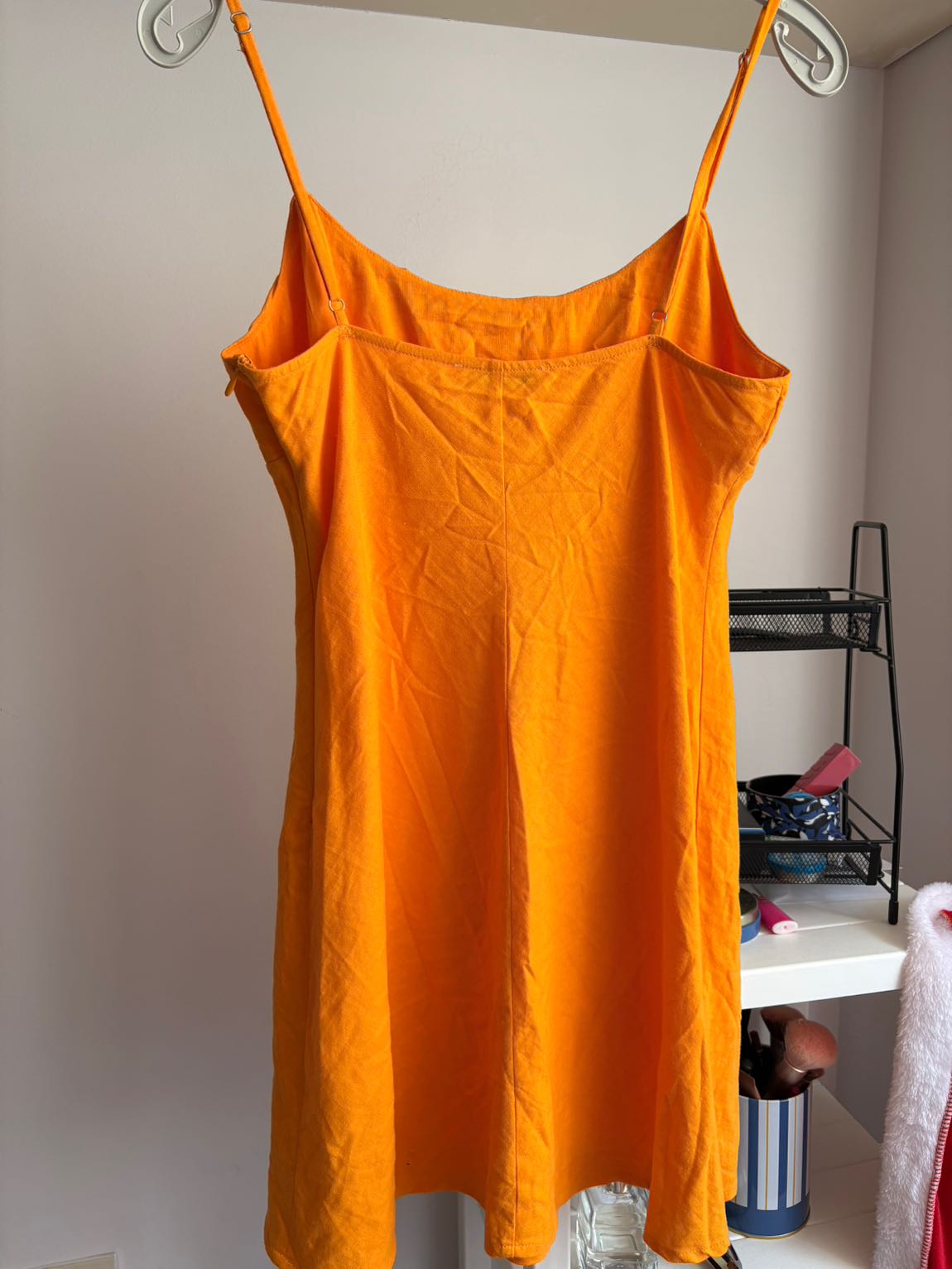 Turuncu Askılı Mini Elbise — görsel 2/4