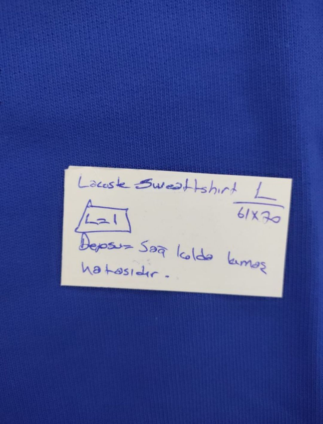 Lacoste fermuarlı defolu sweatshirt — görsel 5/8