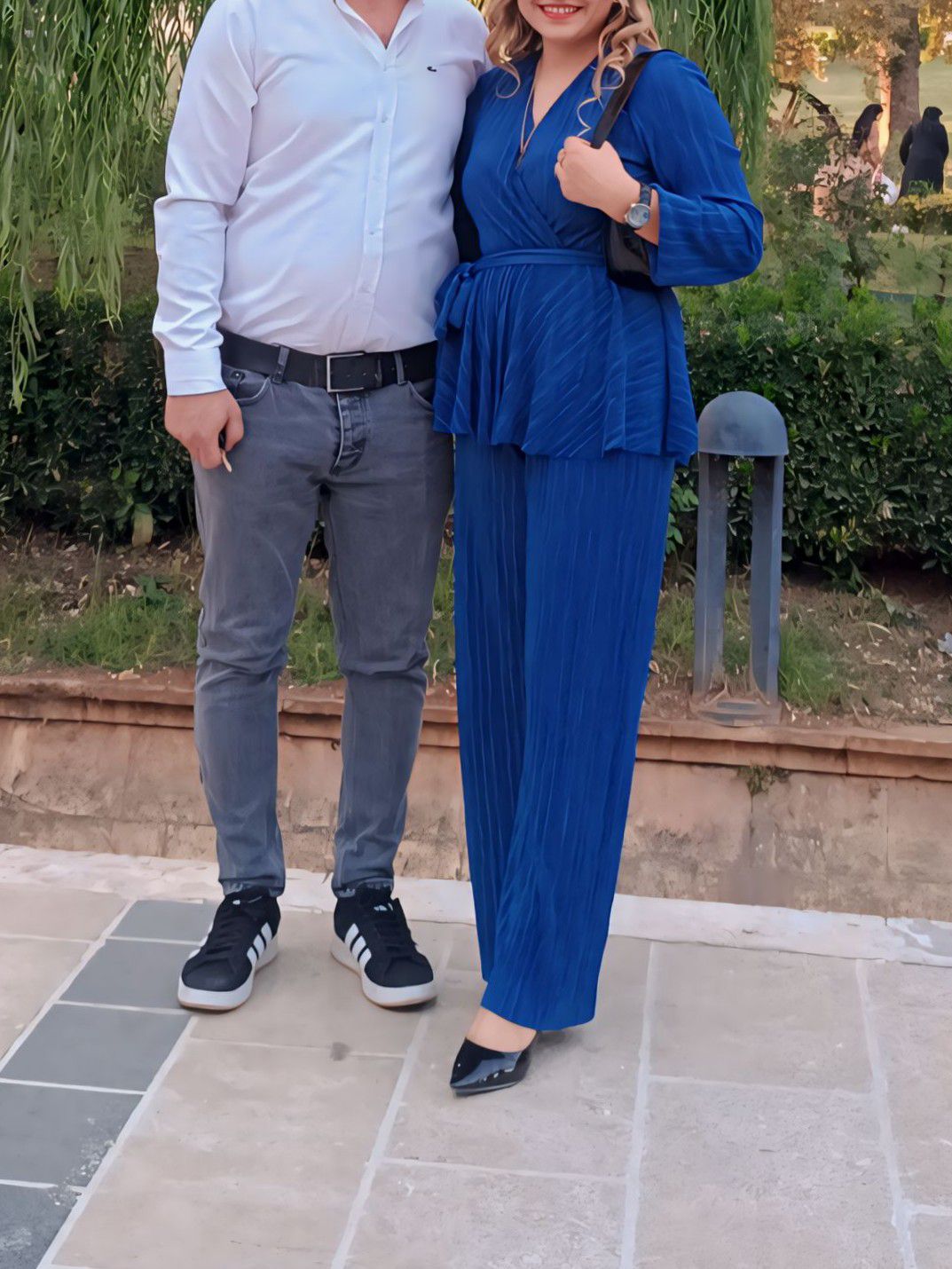 Mavi Plise Kumaş İkili Takımm — görsel 2/6