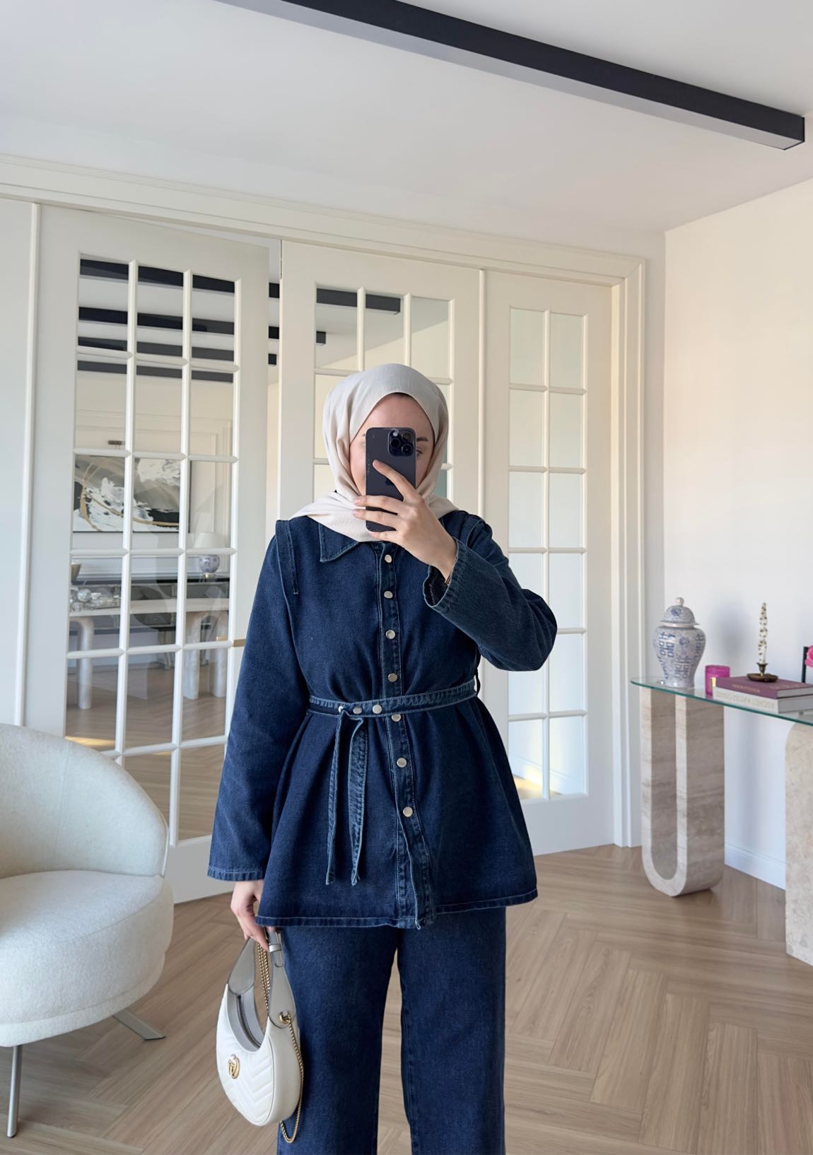 Soi Design Koyu Mavi Jean İkili Takım — görsel 4/13